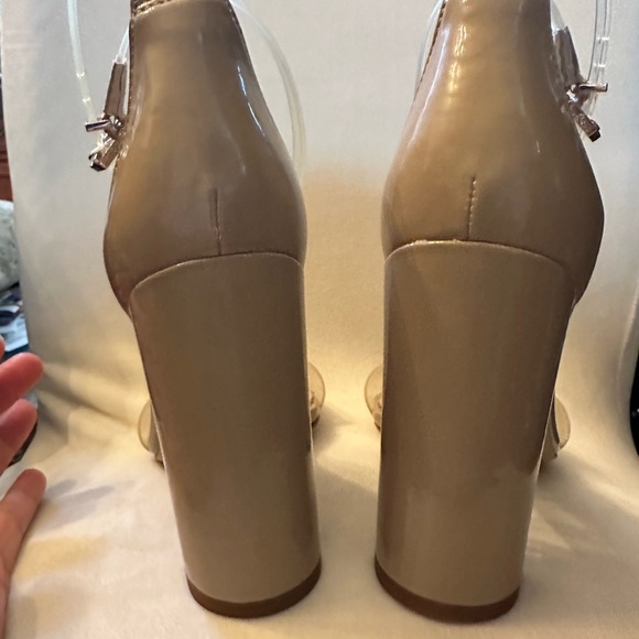 Sam Edelman Yaro Heels in Clear & Nude Patent - Picture 10 of 11